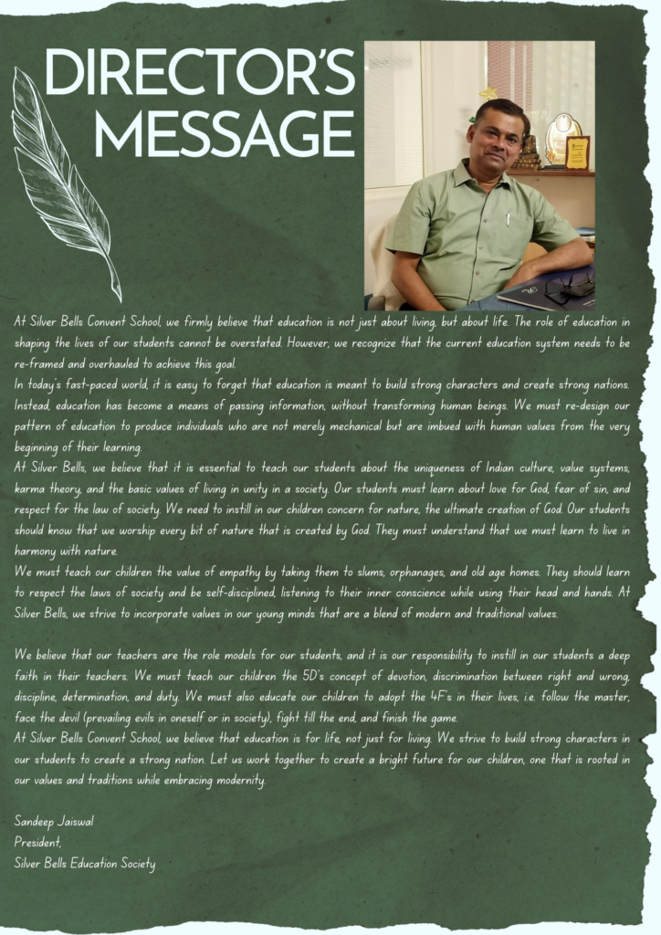 DIRECTOR’S MESSAGE